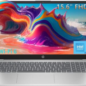 HP Pavilion 15.6 Laptop Computer for Daily Work & Student Home Study, Lifetime Office 365, Intel N100, 16GB RAM, 512GB SSD, Fast Charging, Long Battery Life, Windows 11 Home, Type-C to RJ-45 Cable