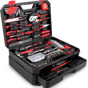 KingTool 325 Piece Home Repair Tool Kit, General Home/Auto Repair Tool Set, Toolbox Storage Case with Drawer, General Household Tool Kit – Perfect for Homeowner, Diyer, Handyman