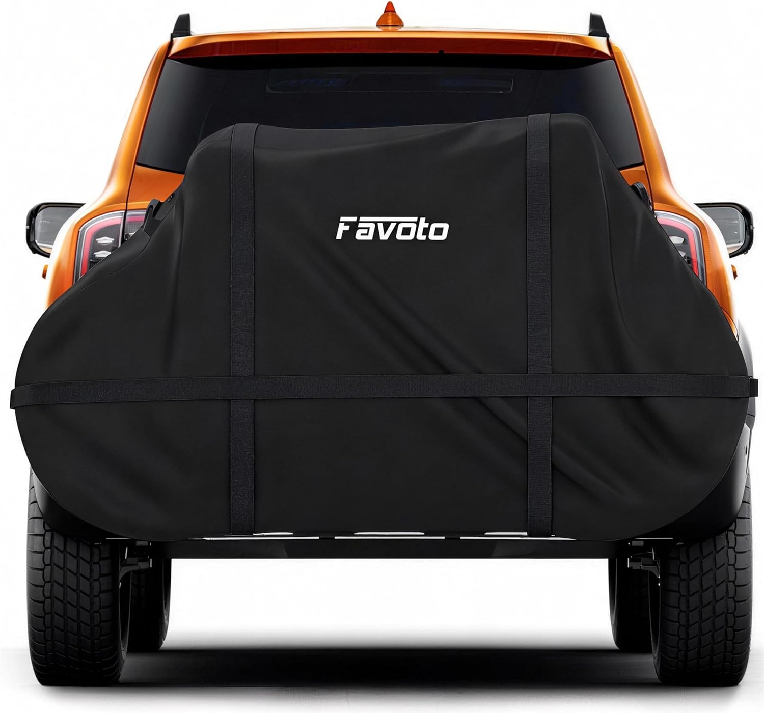 Favoto Bike Cover for Transport 2 Bikes - Waterproof Outdoor Bicycle Cover on Rear Bike Rack, 600D Thicken Oxford Heavy Duty Bike Rack Covers for 2 Bikes on Hitch Travel Storage - Image 10