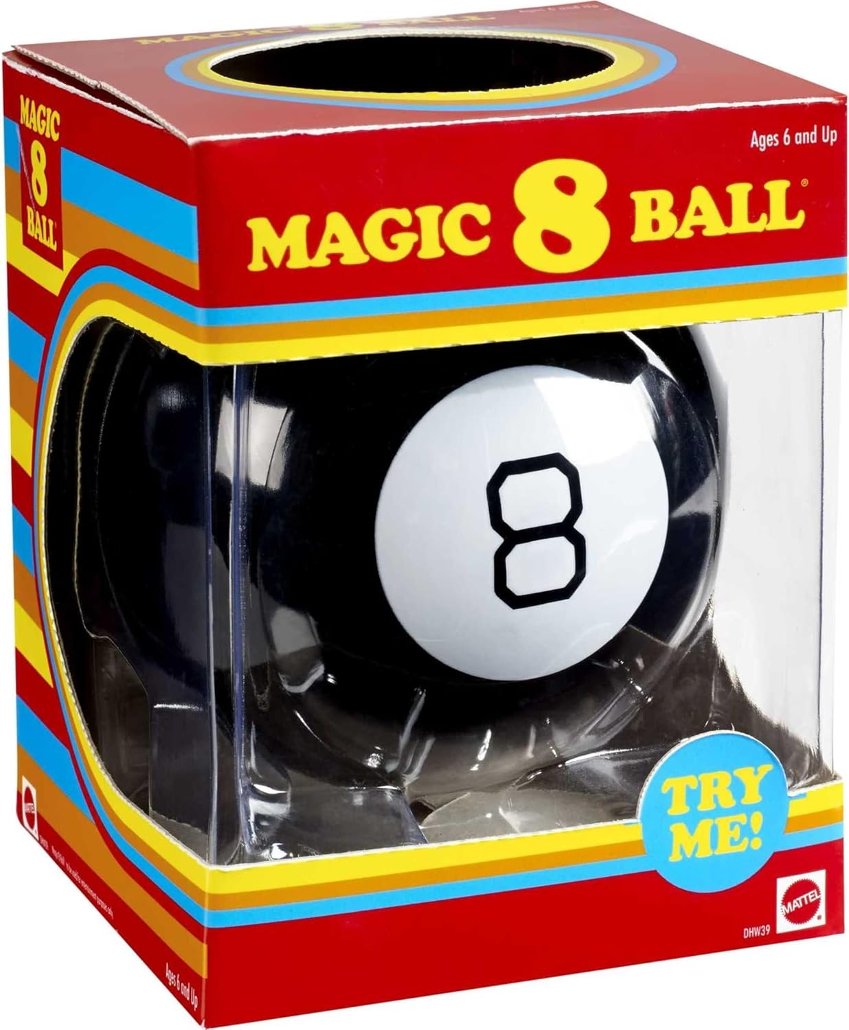 Mattel Games Magic 8 Ball Novelty Fortune-Telling Toy, Retro Look for Kids, Grown-Ups, Families, Parties & Travel (Amazon Exclusive) - Image 3