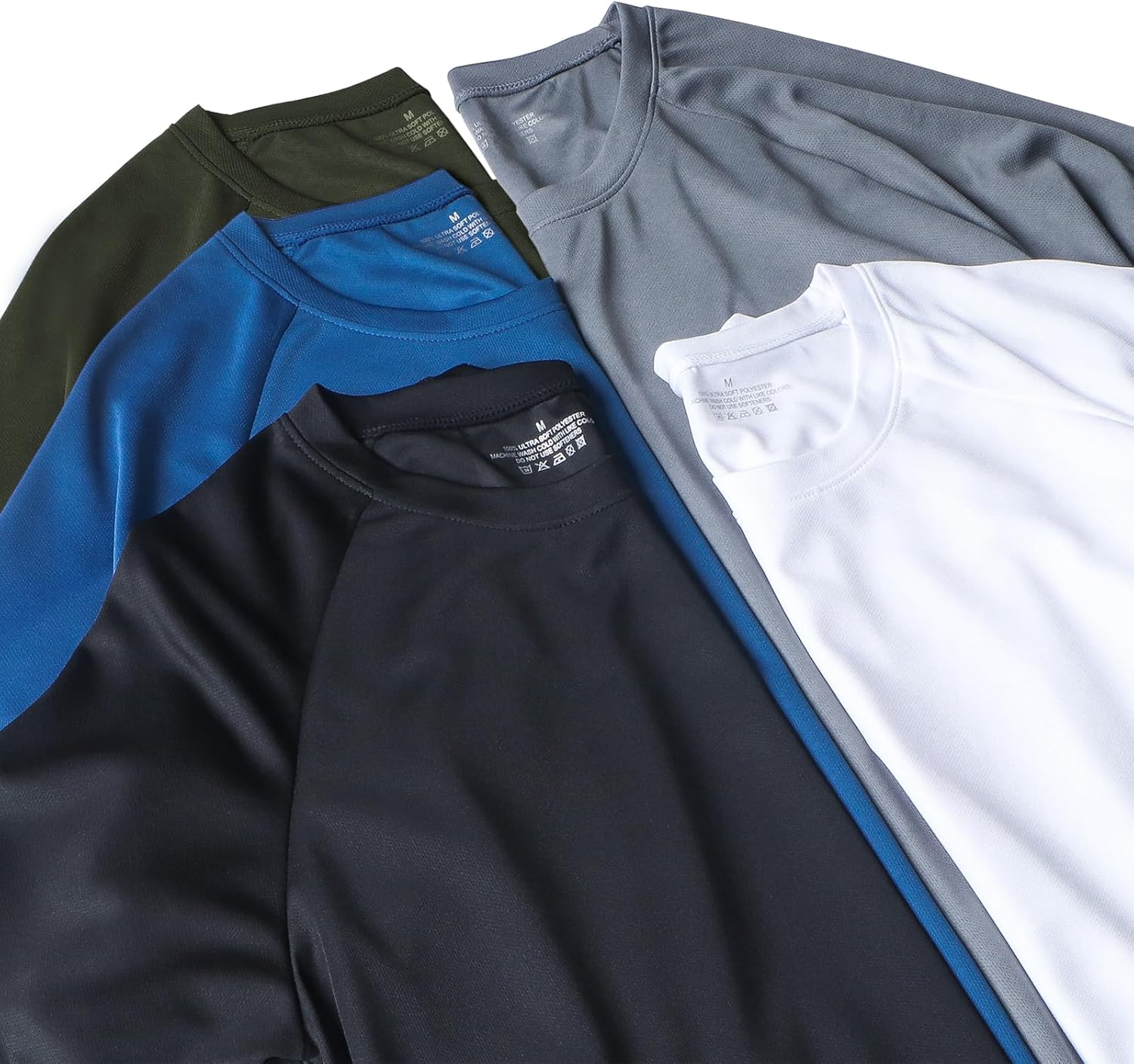 HovSiyla 1/5 Pack Running Shirts Men Sport Tops Dry Fit Gym Wicking Athletic T Shirts Breathable Cool Workout Shirts - Image 5