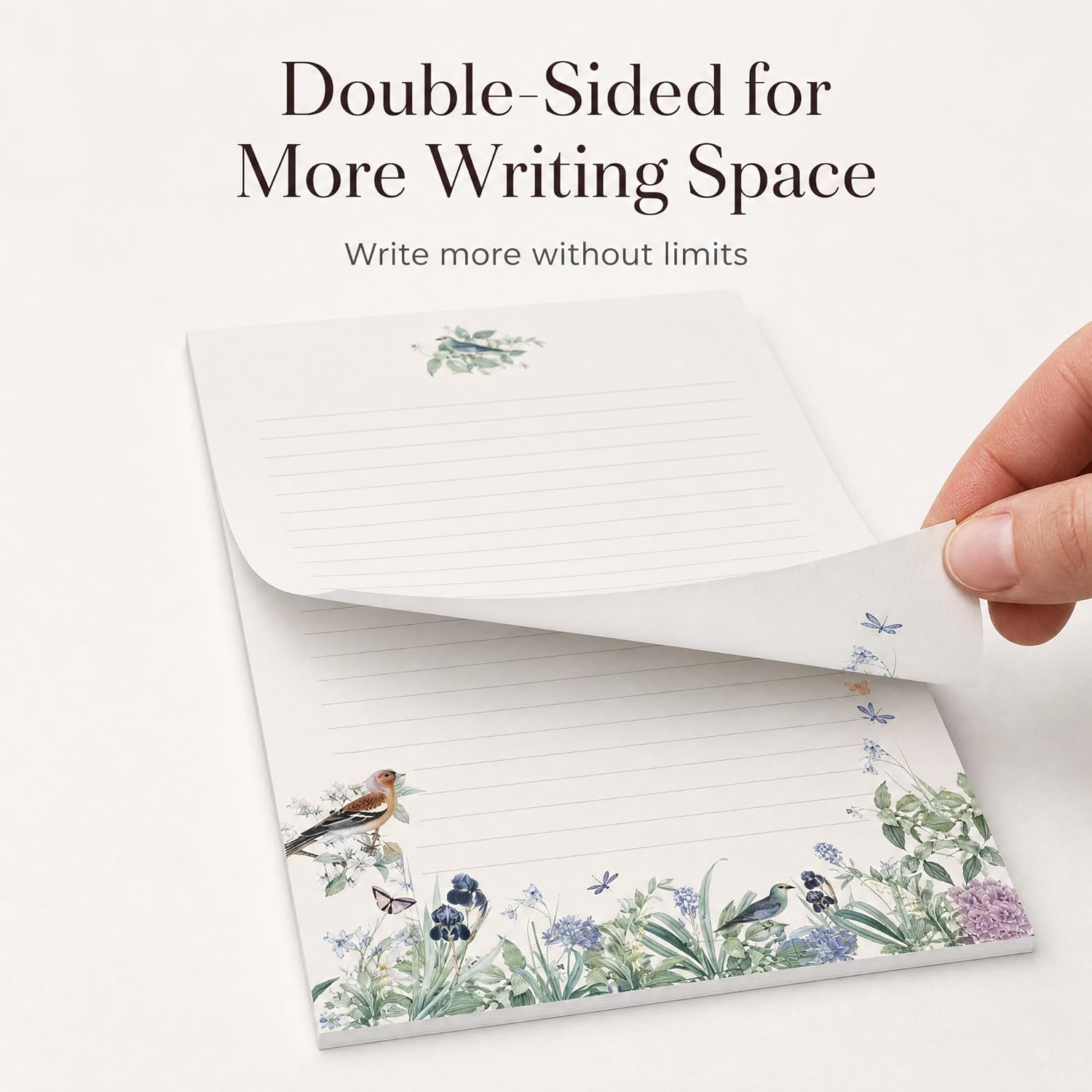 Beautiful Stationery Set with Envelopes - Premium-Quality, No-Bleed Lined Letter Writing Paper with Elegant Floral Designs - Cute Stationary Supplies Kit for Women & Personalized Gift for Loved Ones - Image 9
