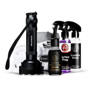 Adam’s Advanced Graphene Ceramic Coating (Complete Kit) – 10H Graphene Coating for Auto Detailing, 9+ Years of Car Protection & Patented UV Technology