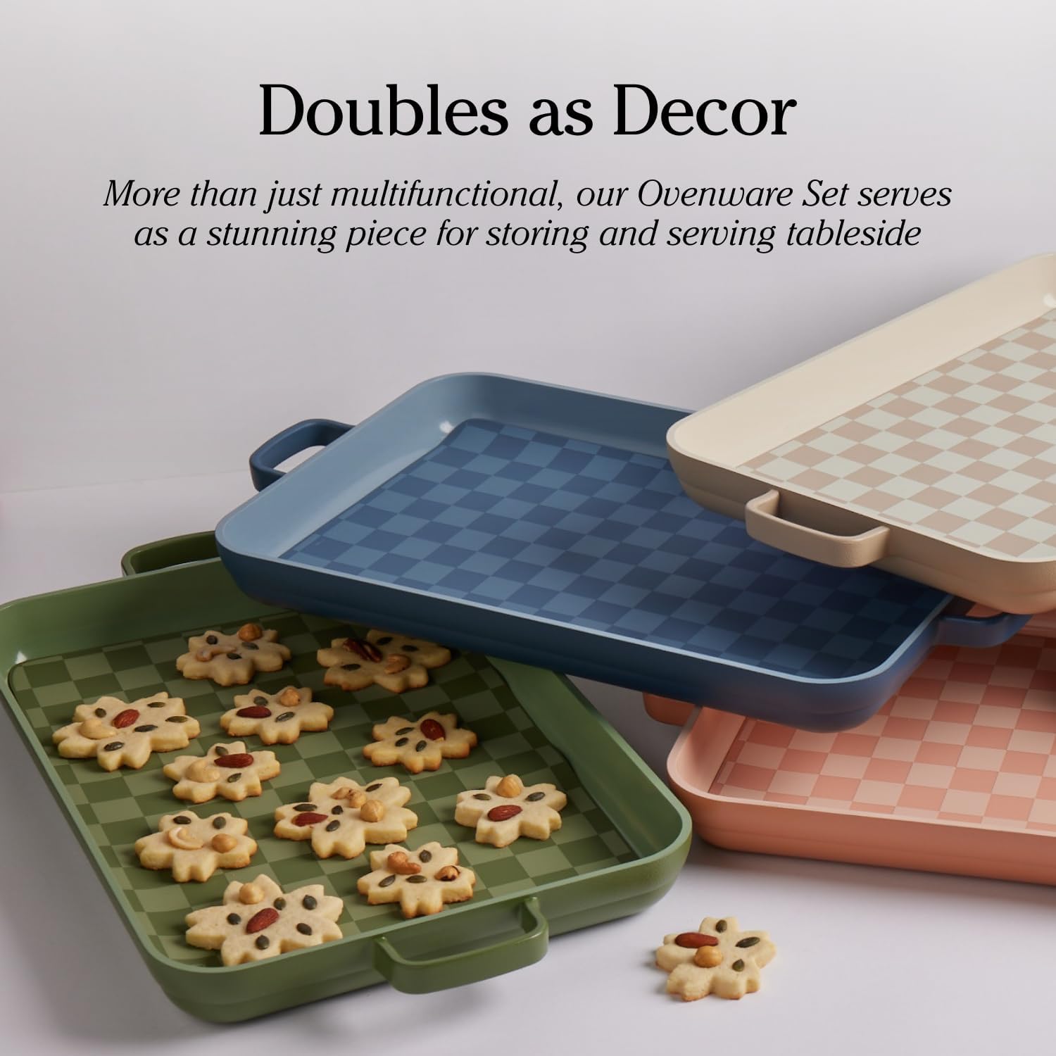 Our Place Bakeware Set | 5-Piece Ceramic Bakeware Collection with Stovetop-to-Oven Griddle Pan | PFAS-Free Non-Toxic Nonstick Pans, Oven Mat & Baking Dishes | Char - Image 7