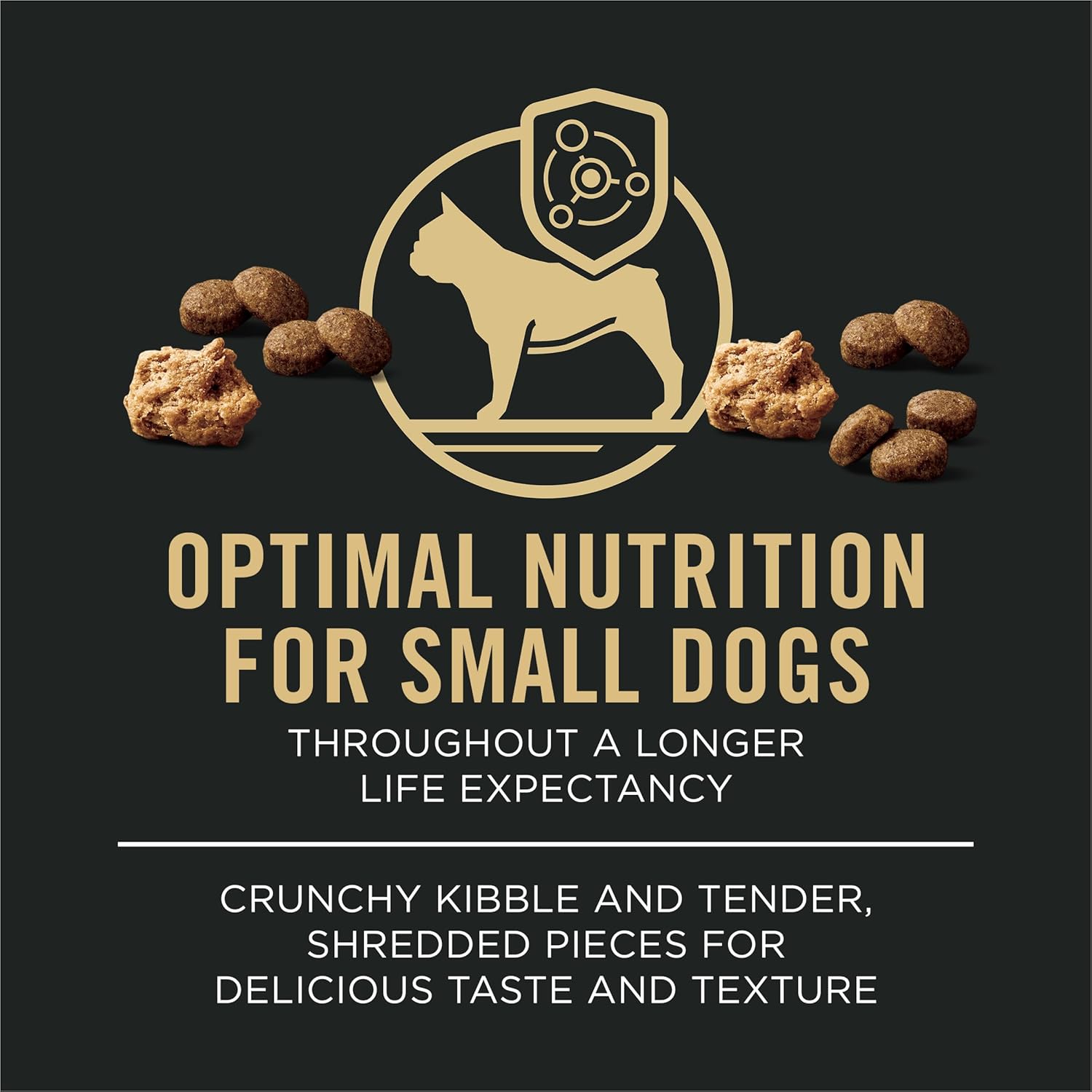 Purina Pro Plan Small Breed Dry Dog Food, Shredded Blend Beef and Rice Formula With Guaranteed Live Probiotics - 6 lb. Bag - Image 3