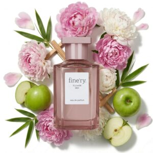Fine’ry Flower Bed Peony Apple Eau de Parfum – Long-Lasting Perfume for Women – Lush Peony, Green Apple & Blooming Jasmine – Floral, Fresh, Full Size Hair & Body Fragrance, Gift for Her (60mL)