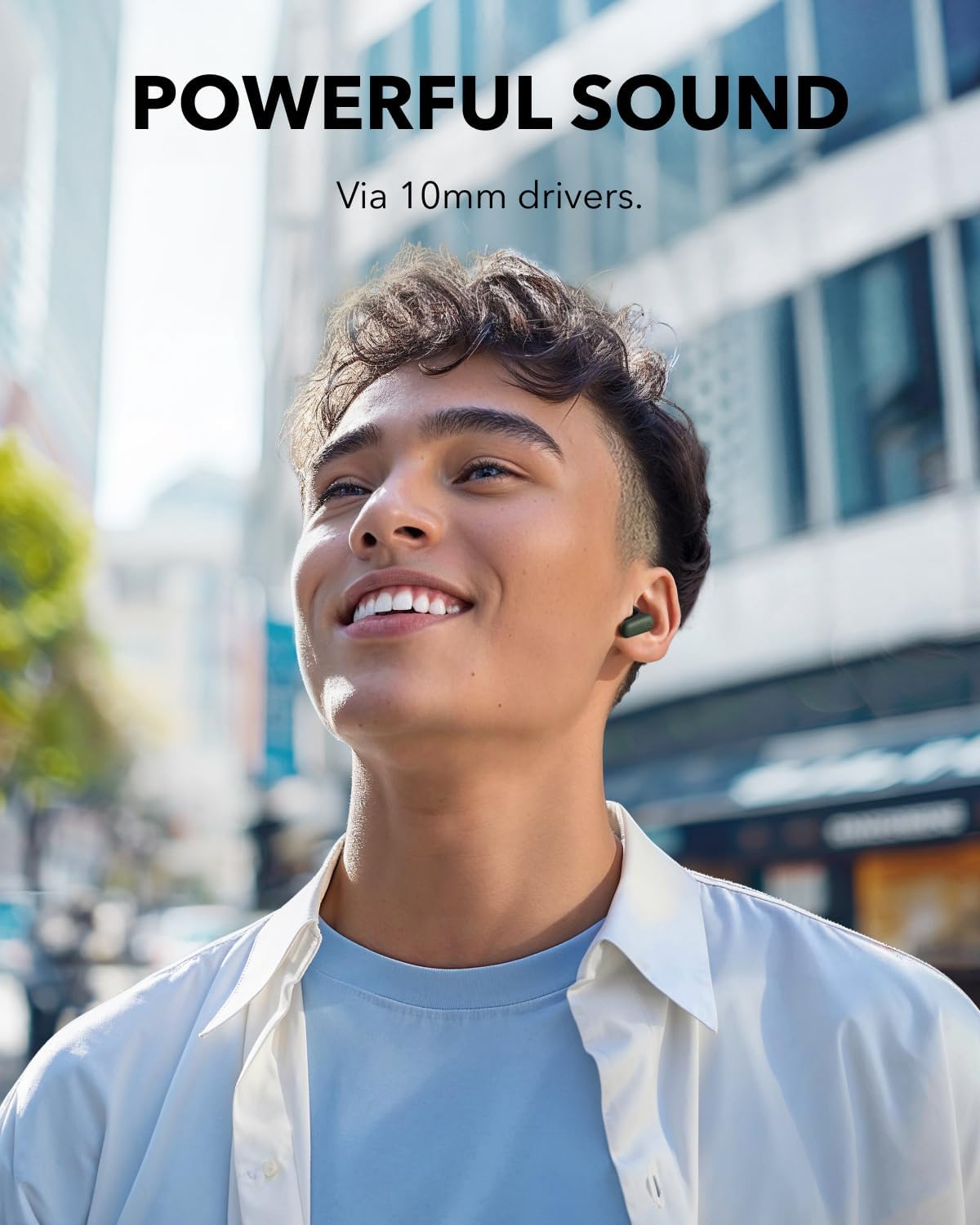 Soundcore P30i by Anker Noise Cancelling Earbuds, Strong and Smart Noise Cancelling, Powerful Bass, 45H Playtime, 2-in-1 Case and Phone Stand, IP54, Wireless Earbuds, Bluetooth 5.4 (Green) - Image 3