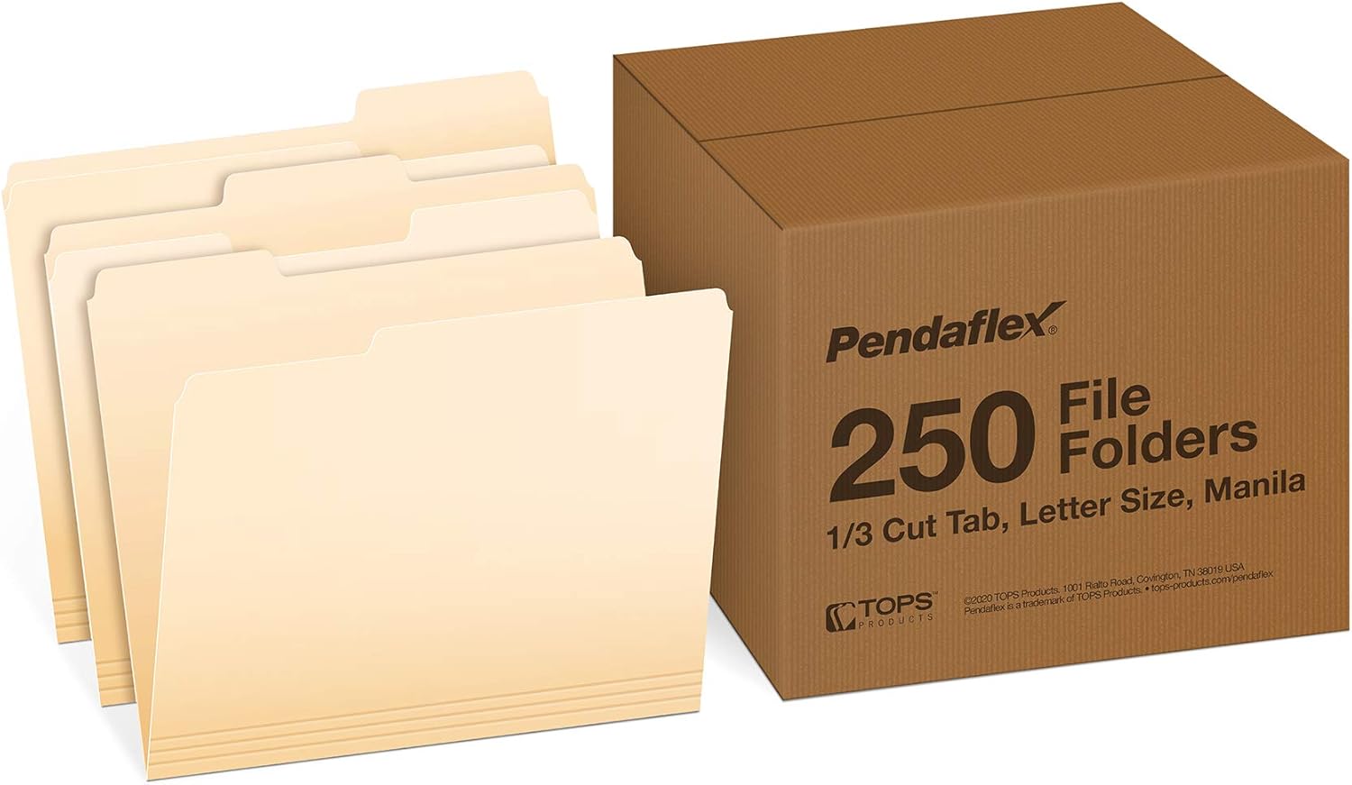 Pendaflex File Folders, 250 Bulk Pack, Durable Manila Folders, Letter Size (8.5″ x 11″), 3 Tabs for Easy Labeling, Everyday Filing Essential for Offices, Classrooms & Home Document Organization Pendaflex File Folders, 250 Bulk Pack, Durable Manila Folders, Letter Size (8.5″ x 11″), 3 Tabs for Easy Labeling, Everyday Filing Essential for Offices, Classrooms & Home Document Organization