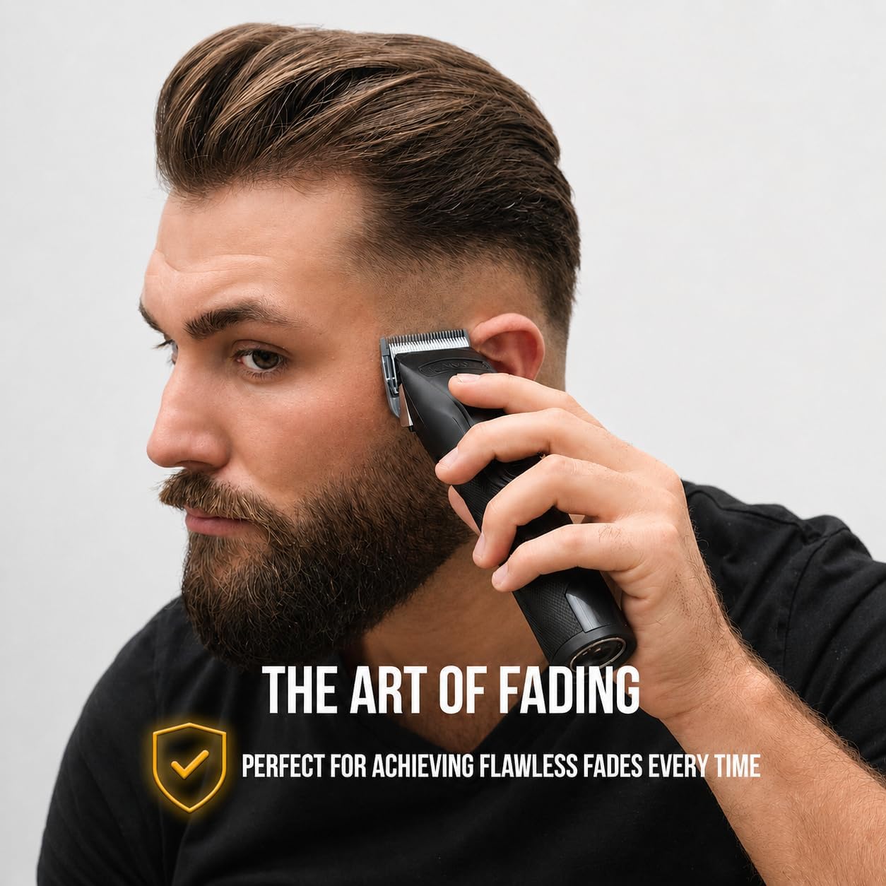 Novah® Professional Hair Clippers for Men, Professional Barber Clippers and Trimmer Set, Mens Cordless Hair Clipper for Barbers Haircut Kit Fade - Image 9