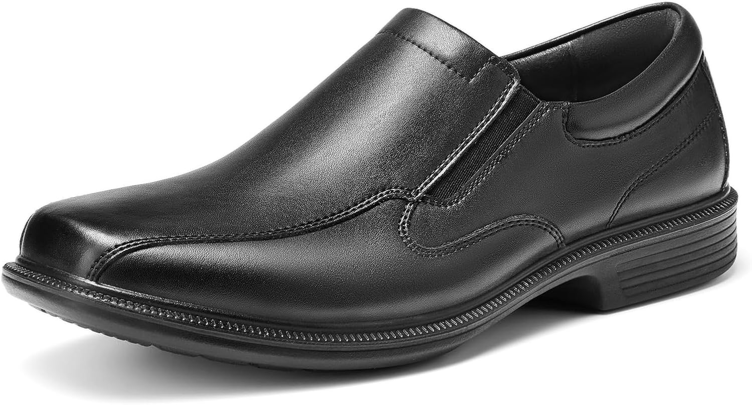 HEEZ Mens Loafers, Split Leather Oxford Dress Shoes for Men, Formal Casual Business Shoes HEEZ Mens Loafers, Split Leather Oxford Dress Shoes for Men, Formal Casual Business Shoes