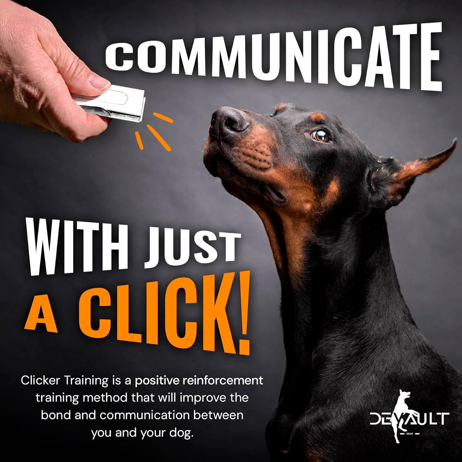 Metal Clickers for Dog Training – White Dog Clicker for Training with Loud Crisp Sound for Behaviour Reward – Brass Style with Magnetic Clasp and Velvet Pouch – 1 Unit Pet Clicker - Image 2