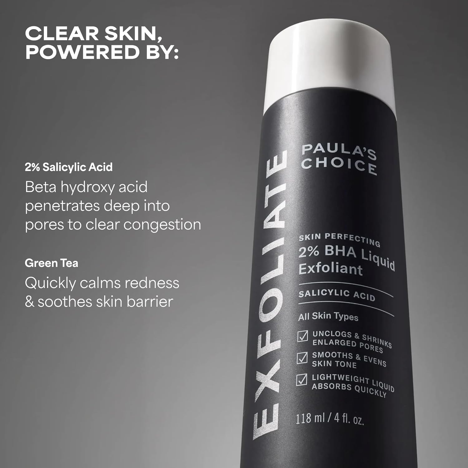 Paula's Choice SKIN PERFECTING 2% BHA Liquid Exfoliant with Salicylic Acid, Facial Polish for Pores, Wrinkles & Fine Lines, Suitable for Blackhead-Prone Skin, Fragrance-Free - Image 6