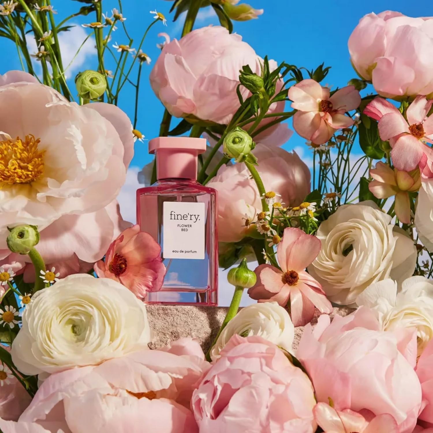 Fine'ry Flower Bed Peony Apple Eau de Parfum - Long-Lasting Perfume for Women - Lush Peony, Green Apple & Blooming Jasmine - Floral, Fresh, Full Size Hair & Body Fragrance, Gift for Her (60mL) - Image 3