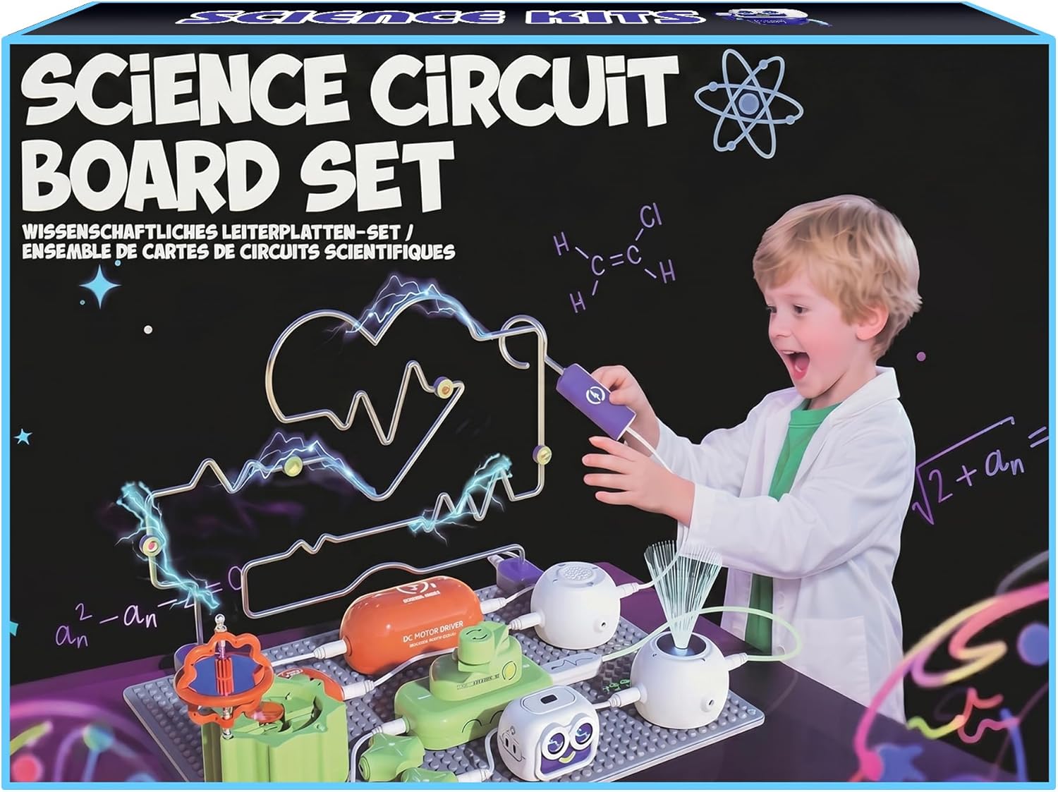 SMILESSKIDDO Science Kits for Kids | STEM Toys for Kid, Electronics Exploration Kit, Over 300 Projects, 16 Circuit Parts, STEM Toy Educational Gifts for Kid Boys Girls Ages 3 4 5 6 7 8 9 10 11 12