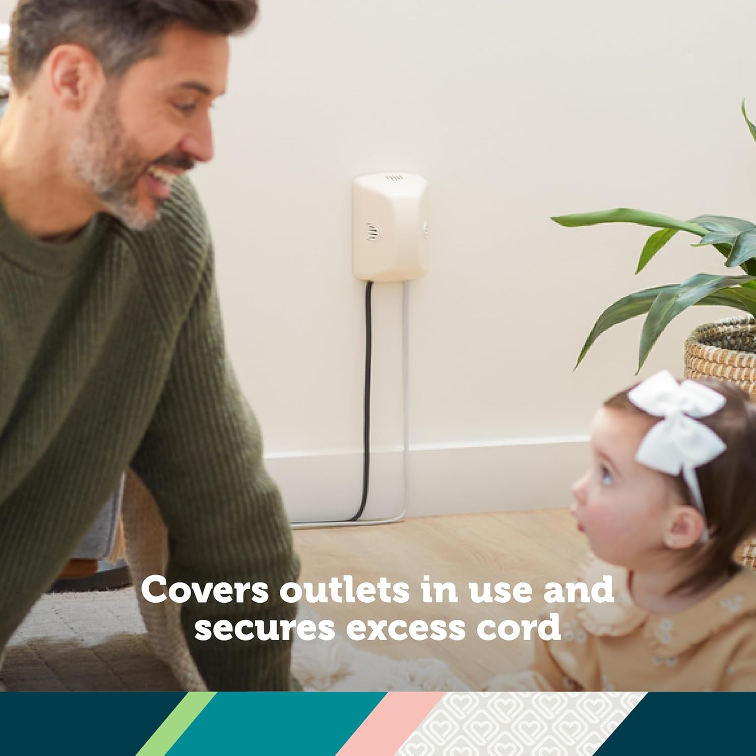 Safety 1st Outlet Cover with Cord Shortener for Baby Proofing - Image 2