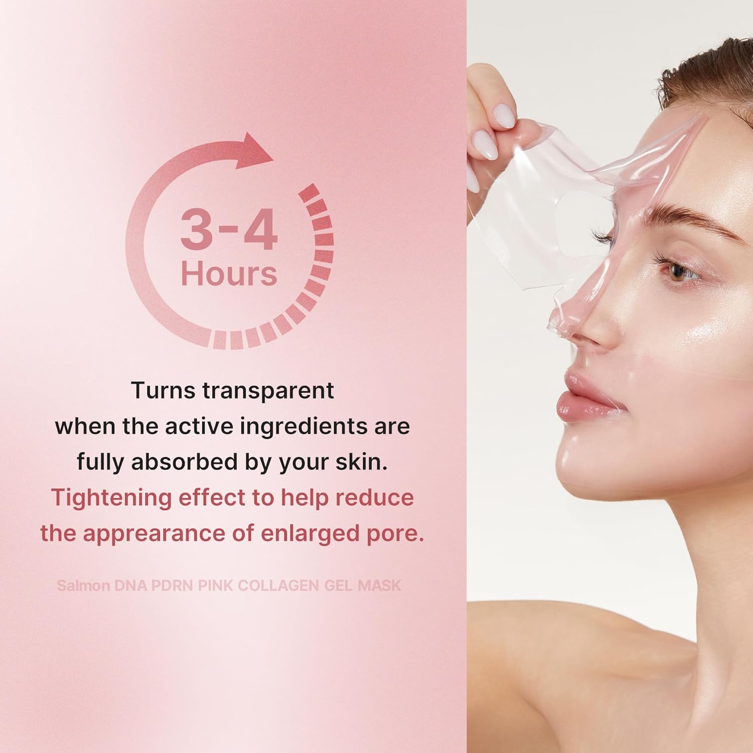 medicube Jelly Gel Mask with Salmon DNA PDRN Pink Collagen | Overnight Face Mask for Glass Glow Skin | Elasticity, Hydrating, Firming and Moisturizing | Korean Skincare, 28g x 4ea - Image 3