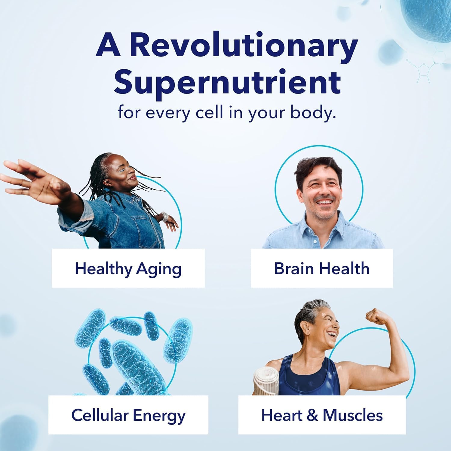 TRU NIAGEN Patented Extra Strength NAD Supplement for Brain Function, Anti Aging, Cell Regeneration | Supports Cellular Energy | Nicotinamide Riboside (NR) | 30-1000mg Servings (2x500mg, Take 2 Daily) - Image 5