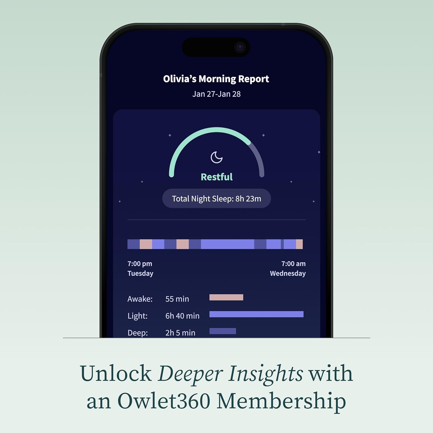 Owlet Dream Sock – Smart Wearable Baby Monitor, Infant SpO2 Monitor Tracks Heart Rate & Oxygen - Parents Receive Alerts, Sleep & Health Insights via App - Dusty Rose - Image 10