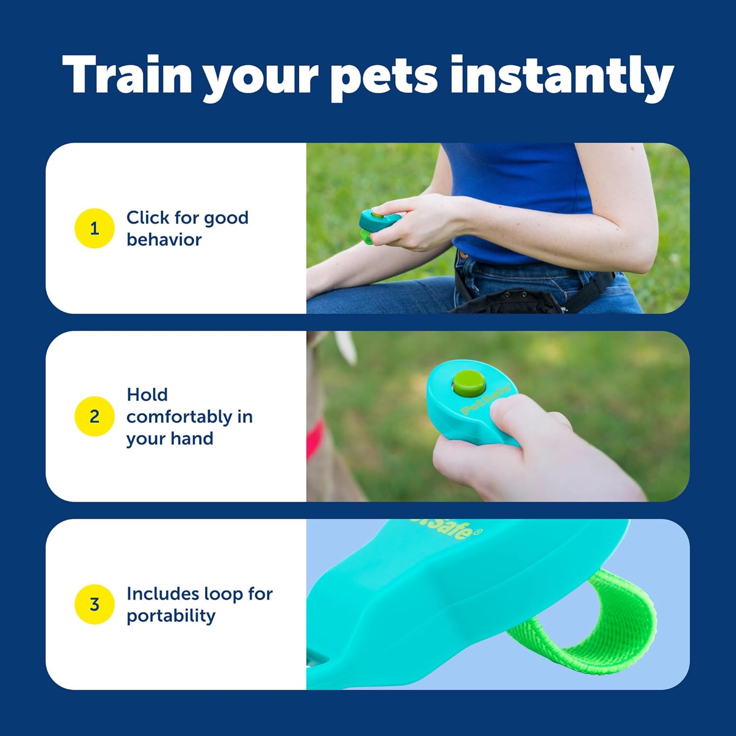 PetSafe Clik-R Training Tool for Pets - Includes Comfortable Finger Strap - Easy to Hold - Train Your Dog to Reward Good Behavior - Image 4