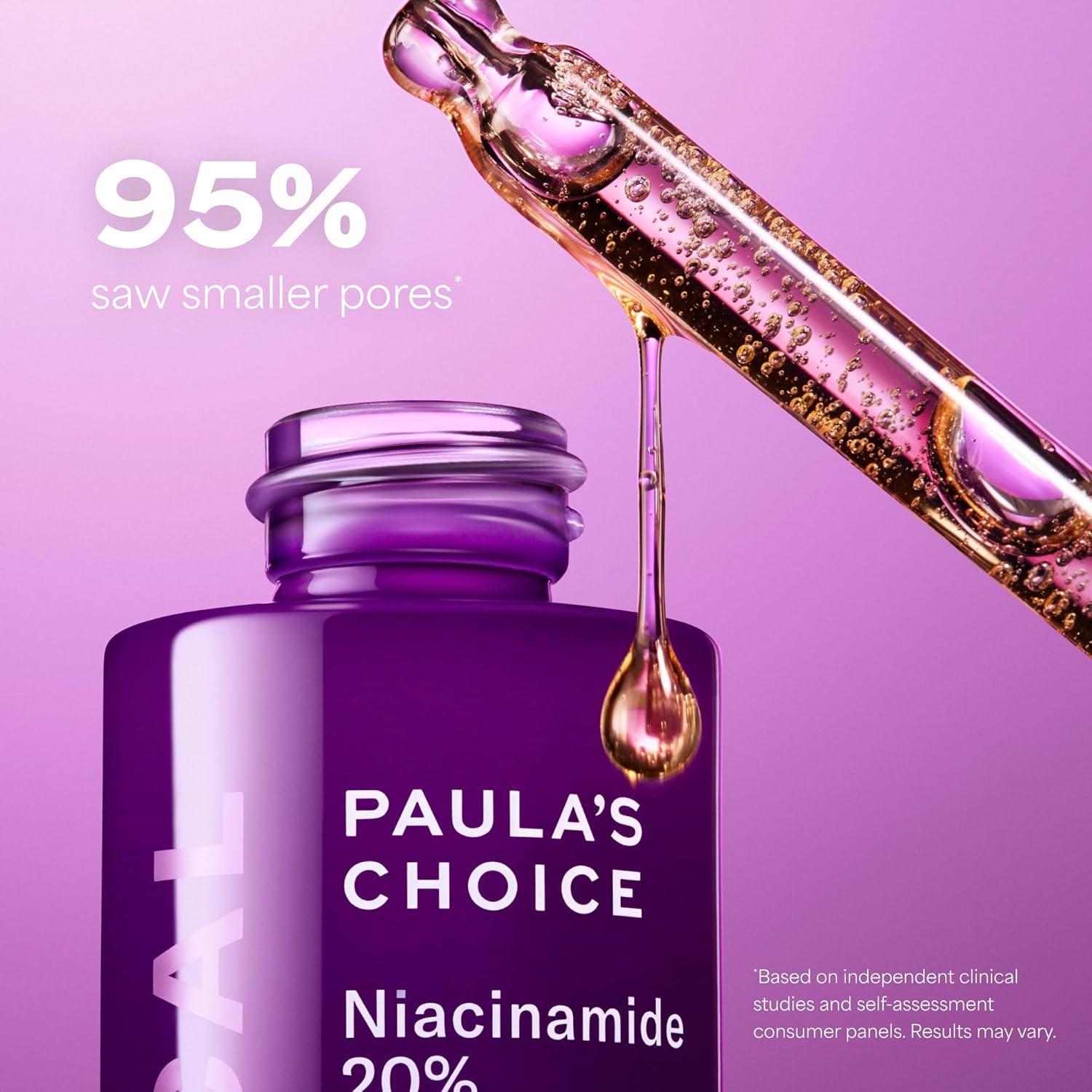 Paula's Choice CLINICAL 20% Niacinamide Vitamin B3 Concentrated Face Serum, Anti-Aging Serum for Face, Treatment for Discoloration & Minimizing Large Pores, Fragrance-Free, 0.67oz - Image 2