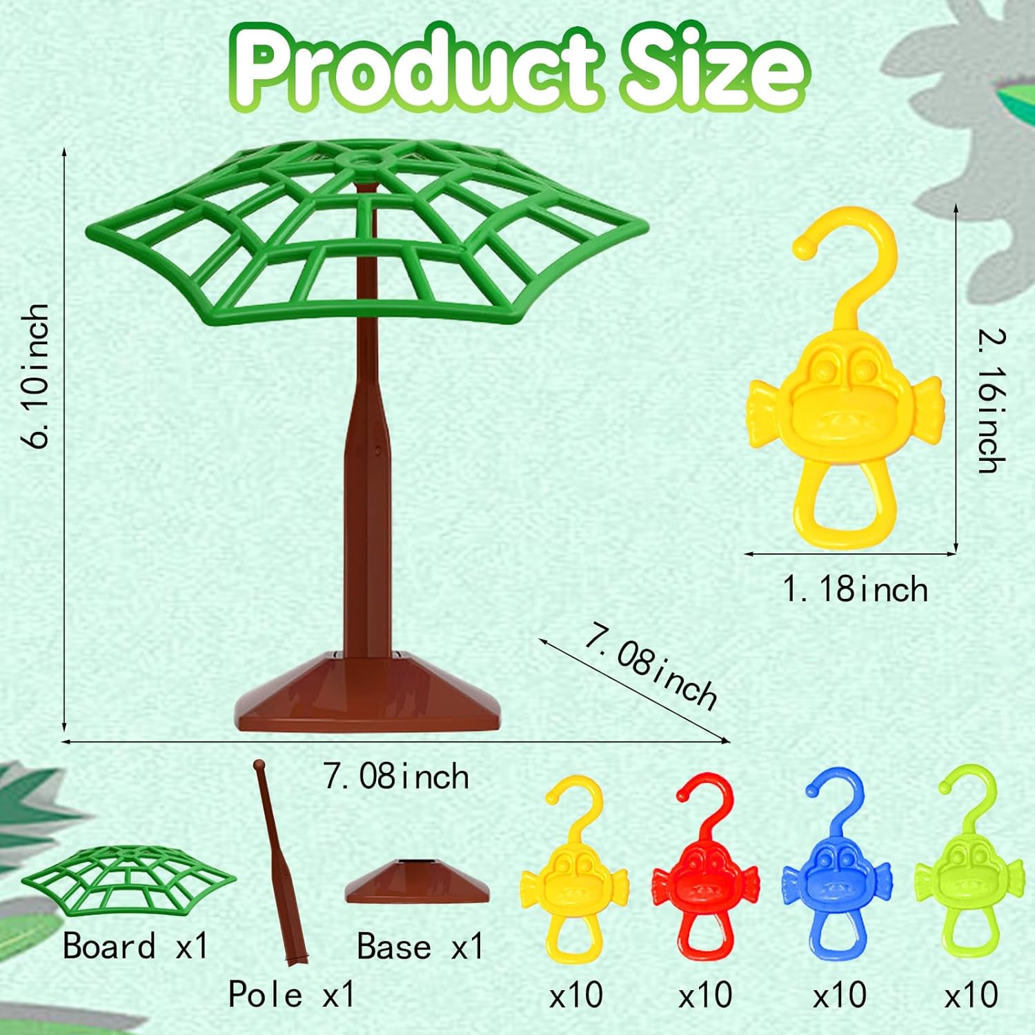 Monkey Balance Tree Game, Two-Player Balance Tree Game for Office, Interactive Balance Tree Desktop Game for Teenager, Stuffers Birthday Party Gifts - Image 2