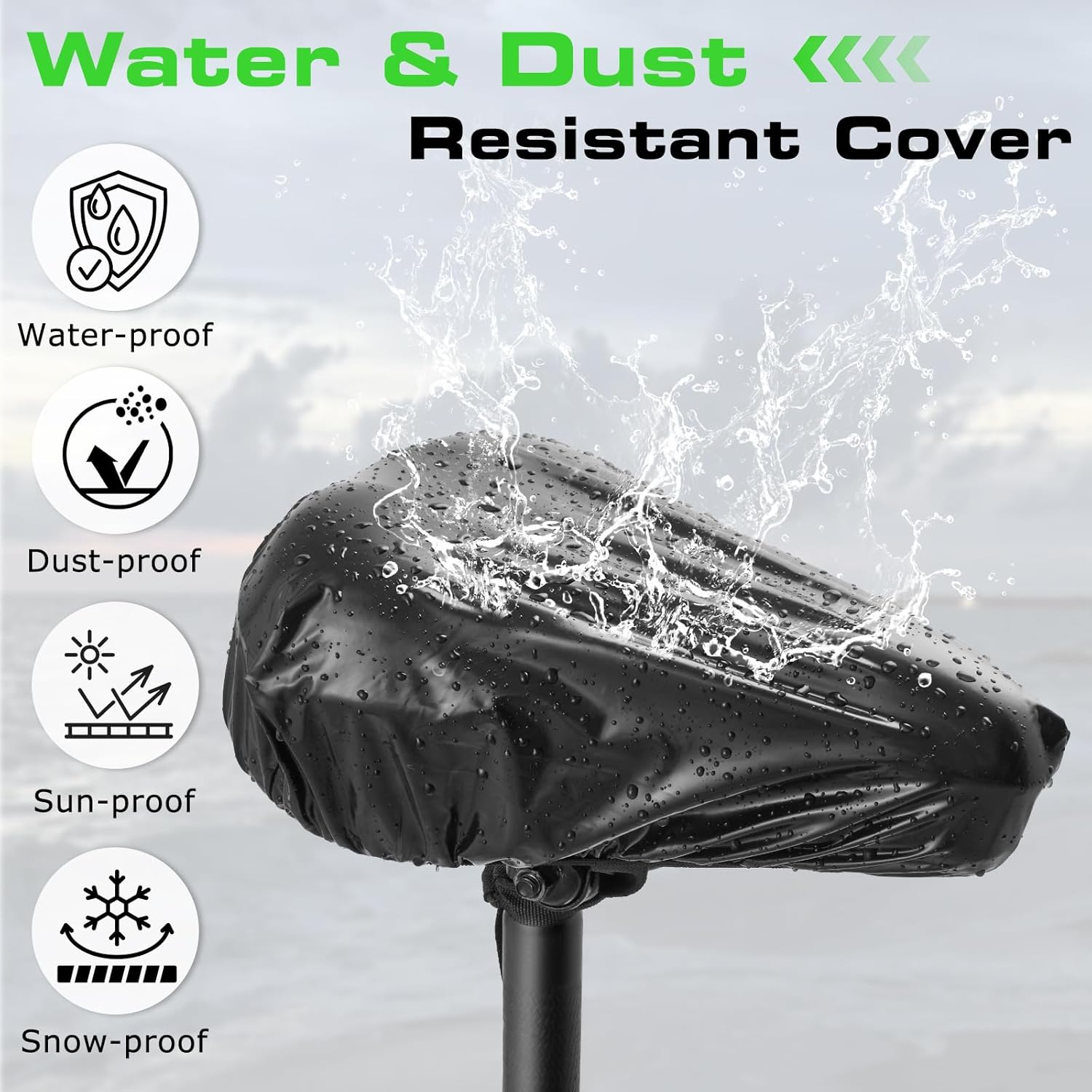 Zacro Bike Seat Cushion - Gel Padded Bike Seat Cover for Men Women Comfort, Extra Soft Exercise Bicycle Seat Compatible with Peloton, Outdoor & Indoor Bike Saddles - Image 7