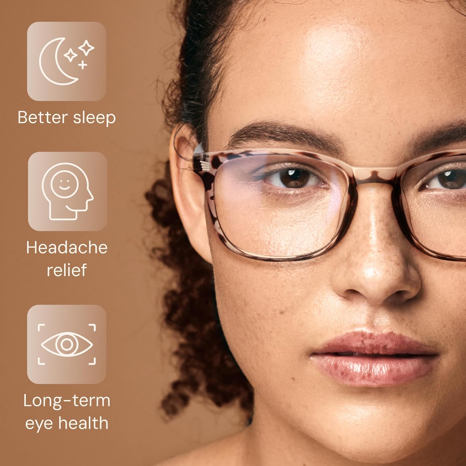 Gaoye Stylish Eyewear Frame Accessories - Blue Light Glasses for Woman - Computer Glasses for Blue Light Blocking - Image 4
