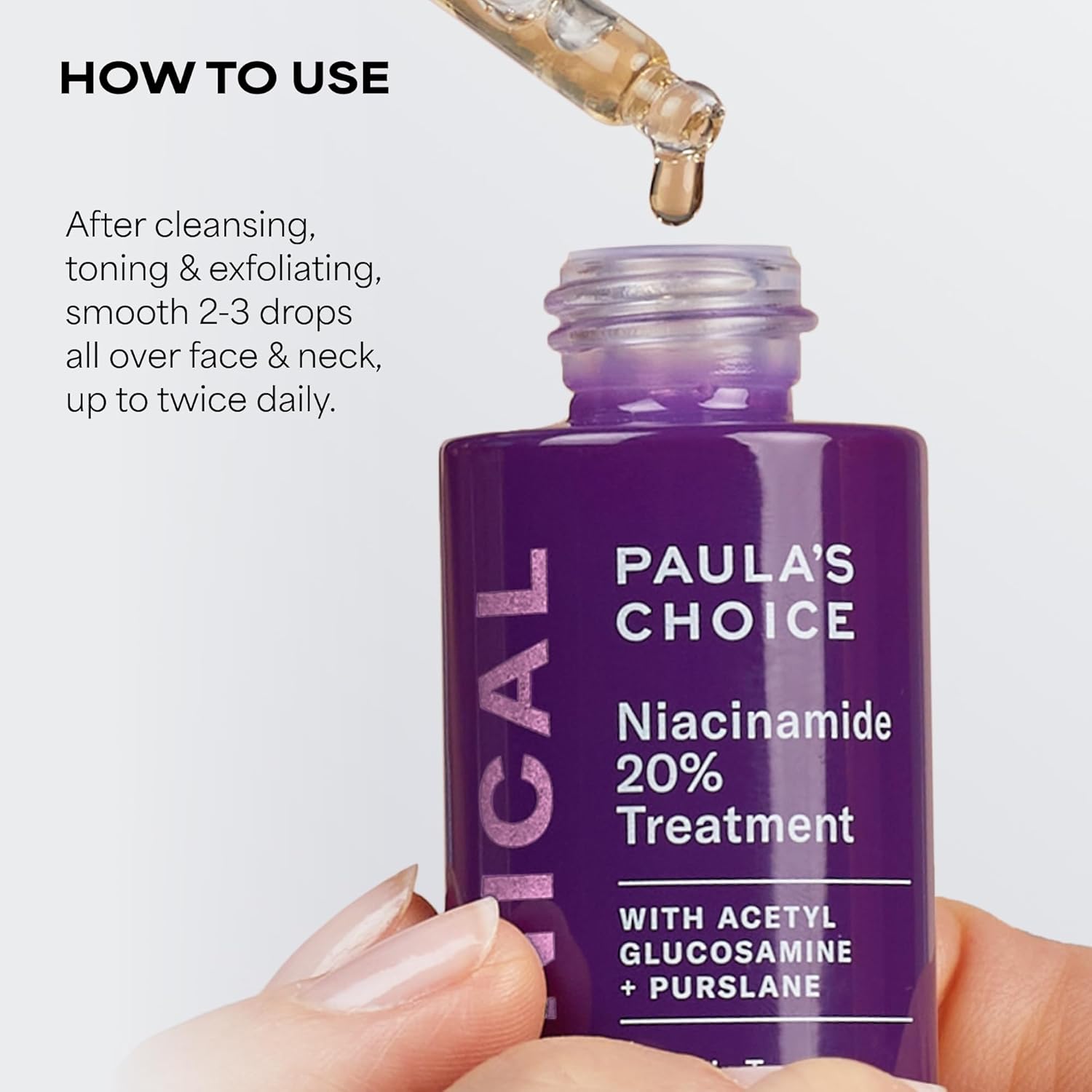 Paula's Choice CLINICAL 20% Niacinamide Vitamin B3 Concentrated Face Serum, Anti-Aging Serum for Face, Treatment for Discoloration & Minimizing Large Pores, Fragrance-Free, 0.67oz - Image 5