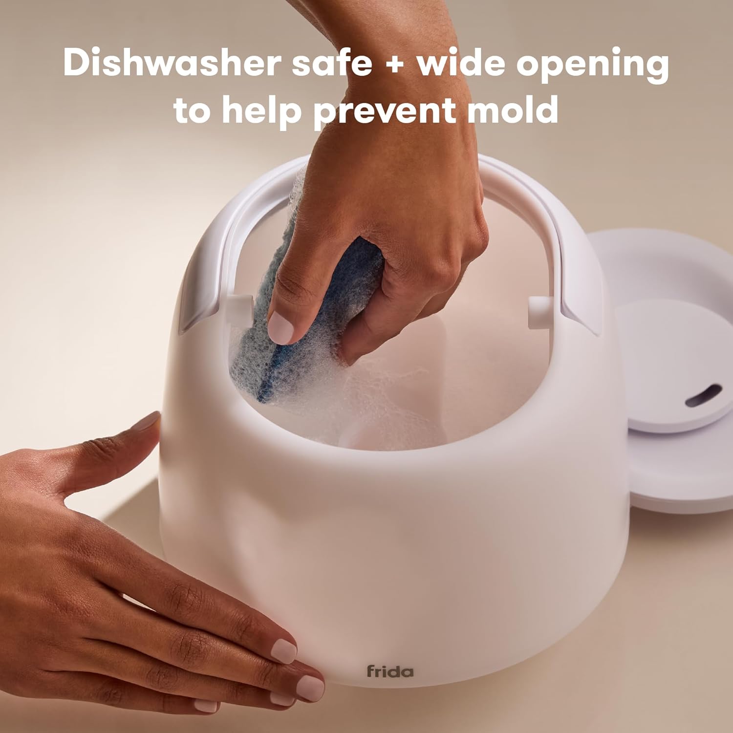 Frida Baby 3-in-1 Cool Mist Humidifier for Large Rooms, Top Fill Humidifier for Bedroom, Allergy Relief, 60 Hour Runtime + Nightlight, Auto Shut-Off, Quiet, Carry Handle, Essential Oil Diffuser - Image 5