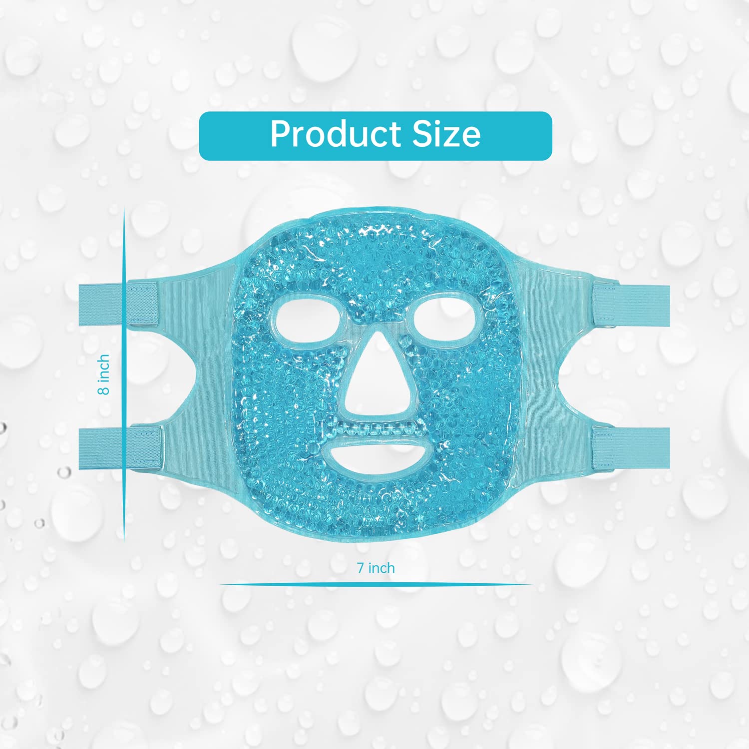 ZNÖCUETÖD Cold Face Eye Mask Ice Pack Reduce Facial Puff, Dark Circles, Gel Hot Heat Cold Compress Pack, Face SPA Gift for Woman Sleeping, Pressure, Headaches, Skin Care, Post Laser Cosmetic Care - Image 8