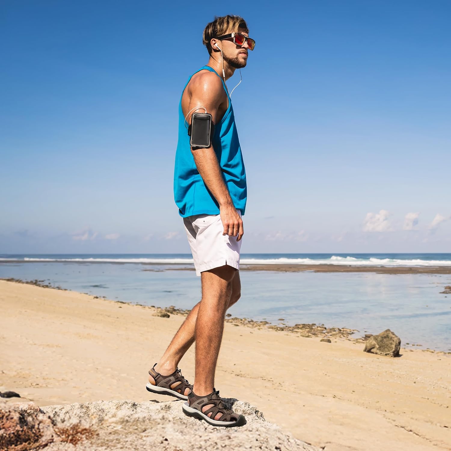 DREAM PAIRS Men's Sandals Hiking Water Sport Athletic Beach Outdoor Comfortable Casual Closed Toe Summer Sandal Shoes - Image 2
