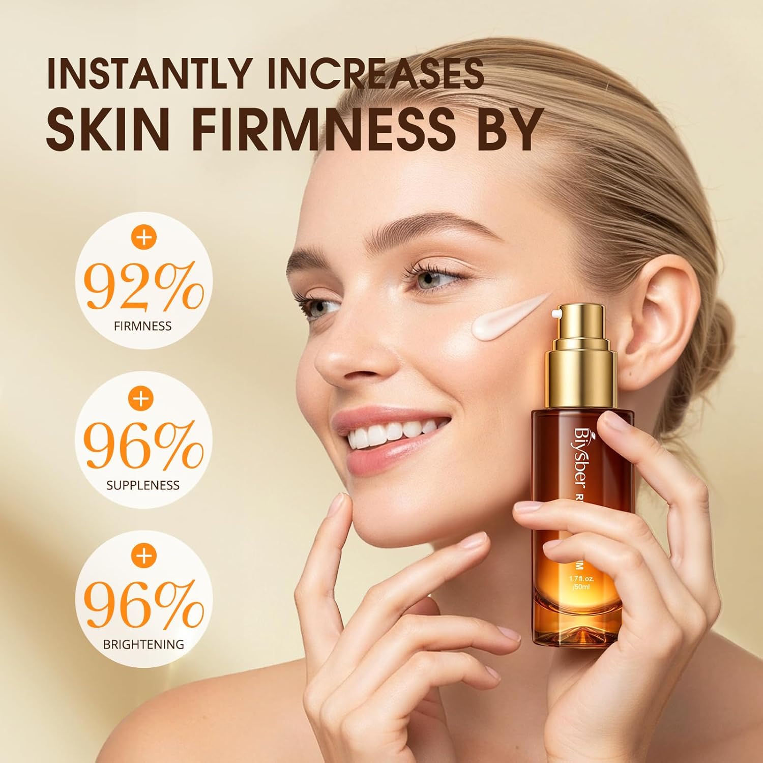 Retinol Collagen Serum for Face: Anti Aging &Anti Wrinkle Repair Peptide Serum with Hyaluronic Acid Boost Hydration-Day/Night Facial Firming Lifting Neck Plump Skin Care for Women/Men(1.70 Fl Oz) - Image 3