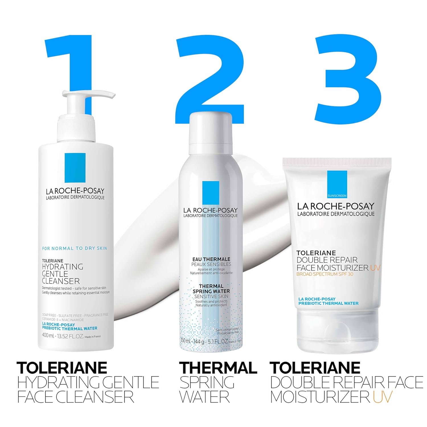 La Roche-Posay Toleriane Double Repair UV SPF Moisturizer for Face, Daily Facial Moisturizer with Sunscreen SPF 30, Niacinamide and Glycerin, Oil Free, Moisturizing Sun Protection - Image 6