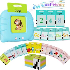 Aullsaty Toddler Toys Talking Flash Cards for 1 2 3 4 5 6 Year Old Boys and Girls, Autism Sensory Toys for Autistic Children, Learning Educational Montessori Speech Therapy 248 Sight Words Kids Gifts