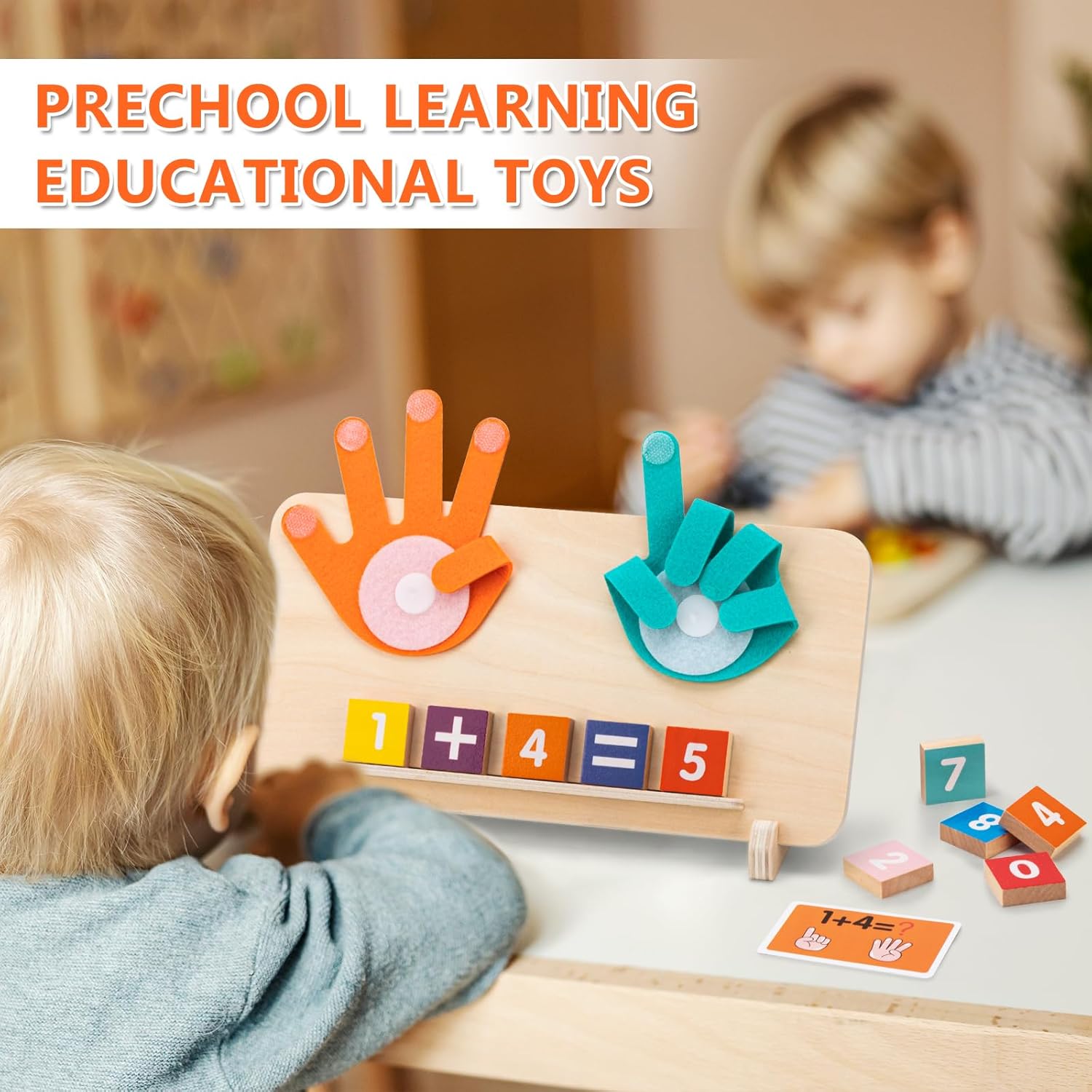 GUEETIC® Preschool Learning Toys for Toddlers 3-4, Educational Math manipulatives Number Counting Blocks for Kids, Montessori Toys for 3-5 Year Old Boys Girls Birthday Gifts - Image 2