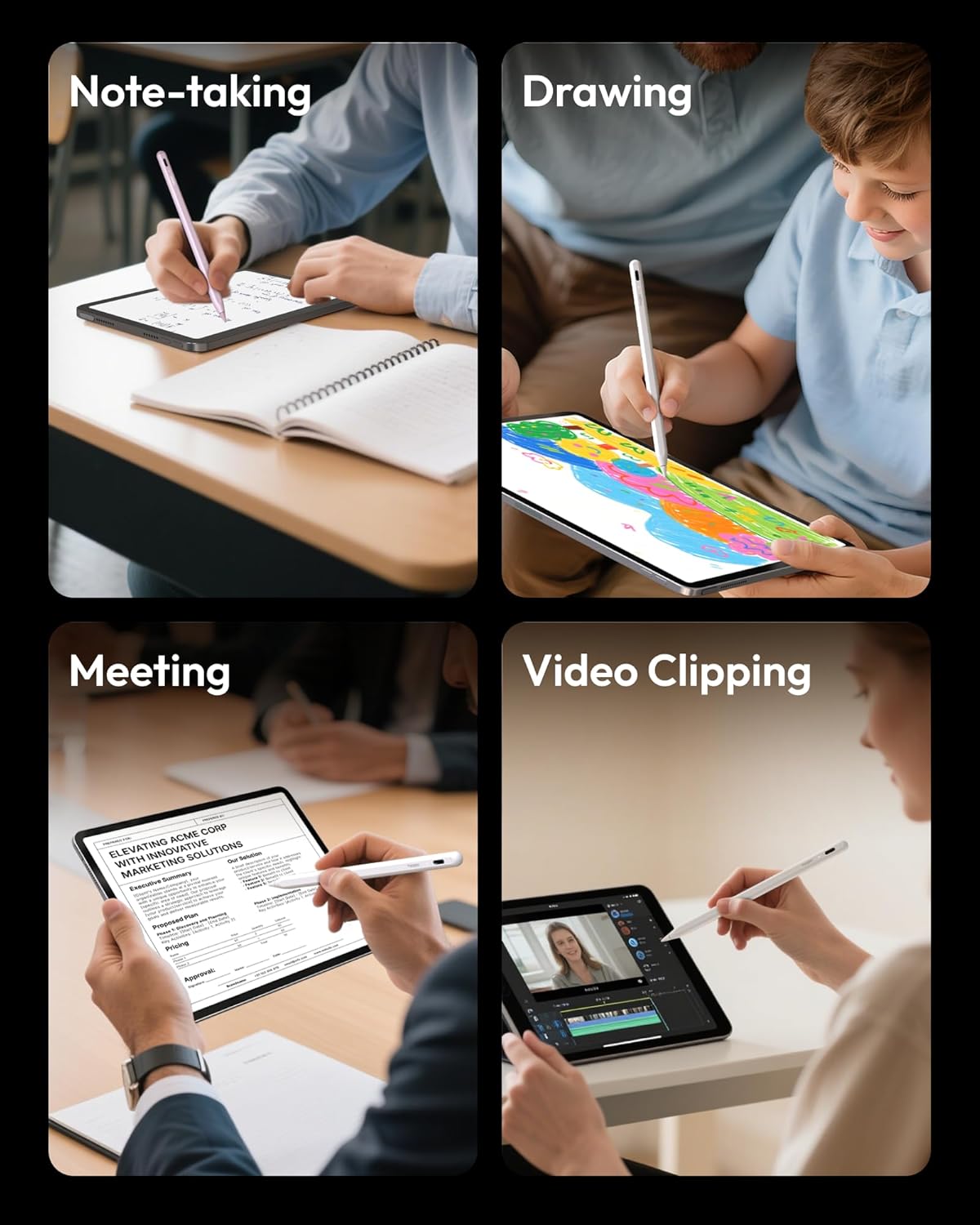 Metapen A8 iPad Pencil for Apple iPad 2018-2026, 4Min Fast Charge,Magnetic Attachment Stylus Pen for iPad 11/10/9/8/7/6th Gen, iPad Accessories for Pro 12.9/11/13-inch M4, Air 3/4/5/M2/M3, Mini 5/6th - Image 8