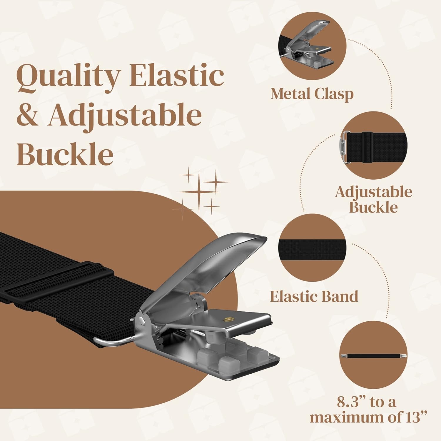 FeelAtHome 4 PCS Bed Sheet Clips Keep Bedsheets in Place - Corner Bands Suspenders for Fitted Sheets - Mattress Sheet Holder Straps - Fits Twin Queen King Garter Fasteners Clamps - Fitted Sheet Clip - Image 2