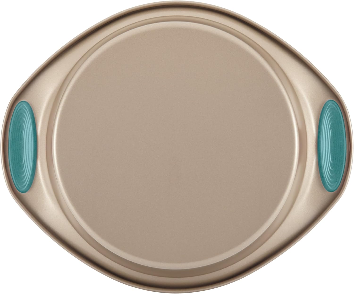 Rachael Ray 47578 Cucina Nonstick Bakeware Set with Grips Includes Nonstick Bread Pan, Baking Sheet, Cookie Sheet, Baking Pans, Cake Pan and Muffin Pan - 10 Piece, Latte Brown with Agave Blue Grips - Image 14