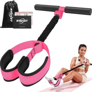 2026 Upgraded Durable Pedal Resistance Band with Handle, Thickened Latex Tubes and Soft Foam Fabric Foot Pedal, Sit Up Exercise Equipment for Abdomen, Waist, Arm, Core/ABS, Leg, Physical Therapy