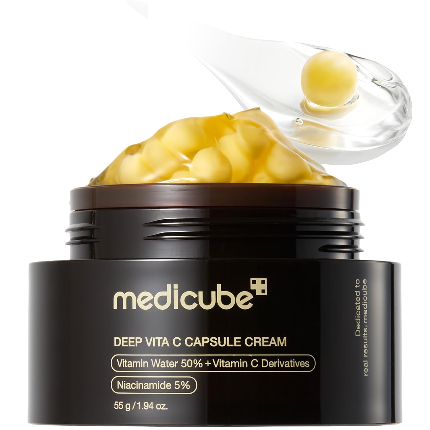 medicube Capsule Cream with Deep Vitamin C | Liposome Vitamin C Golden Capsule for Radiance & Firm-Looking Skin | Hydrating Glow Gel Texture | Korean Skincare, 1.94 oz medicube Capsule Cream with Deep Vitamin C | Liposome Vitamin C Golden Capsule for Radiance & Firm-Looking Skin | Hydrating Glow Gel Texture | Korean Skincare, 1.94 oz