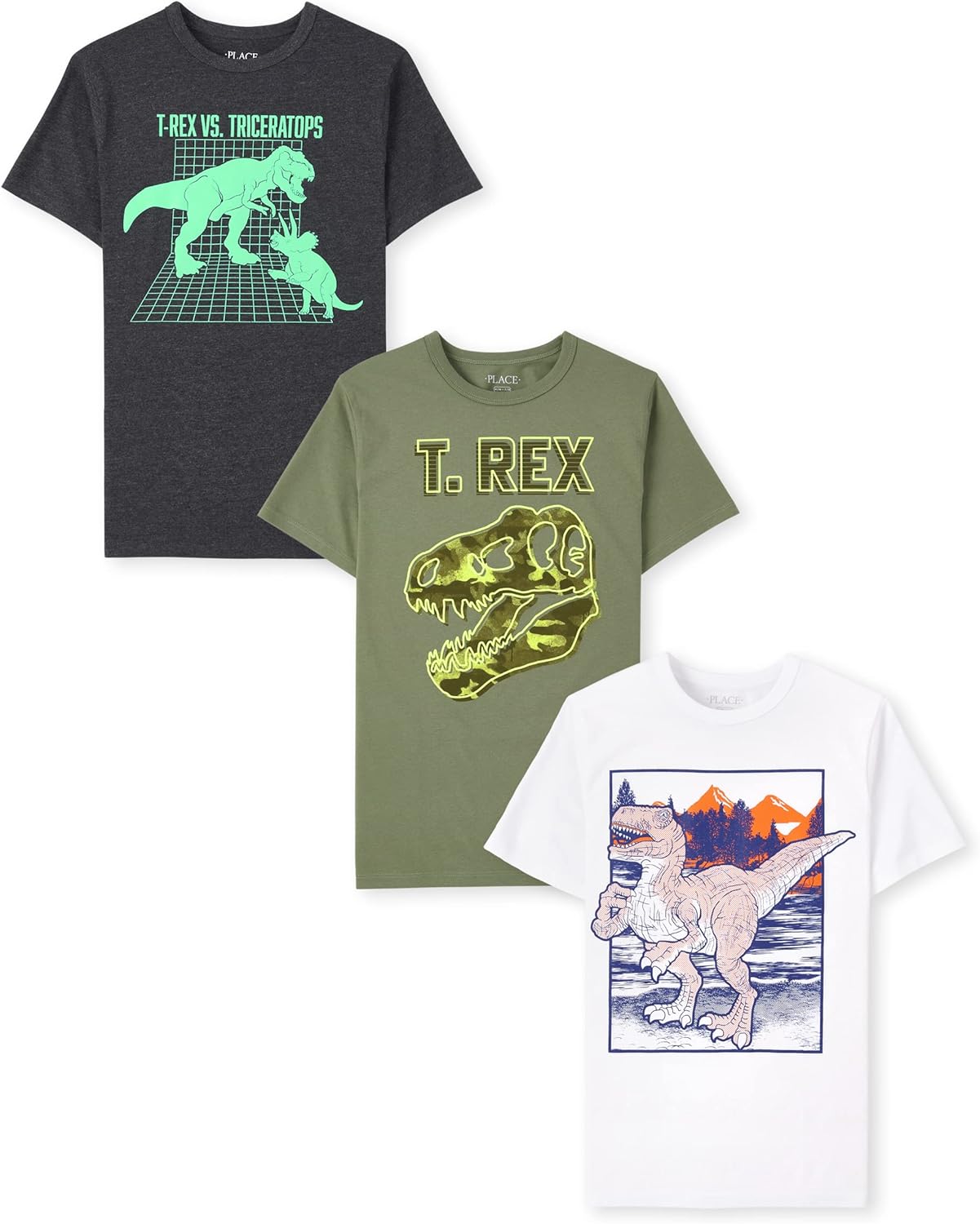 The Children’s Place Boys Vehicle Short Sleeve Graphic T-Shirts,multipacks The Children’s Place Boys Vehicle Short Sleeve Graphic T-Shirts,multipacks