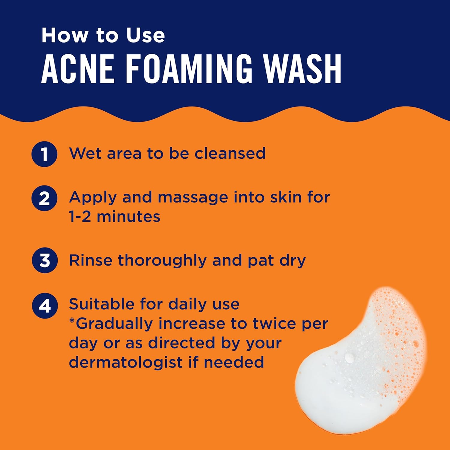 PanOxyl 10% Benzoyl Peroxide Acne Foaming Wash, Maximum Strength, Daily Acne-Fighting Face and Body Cleanser, Face Wash to Clear, Treat and Prevent Acne Pimples and Stubborn Breakouts, 5.5 Oz Tube - Image 8
