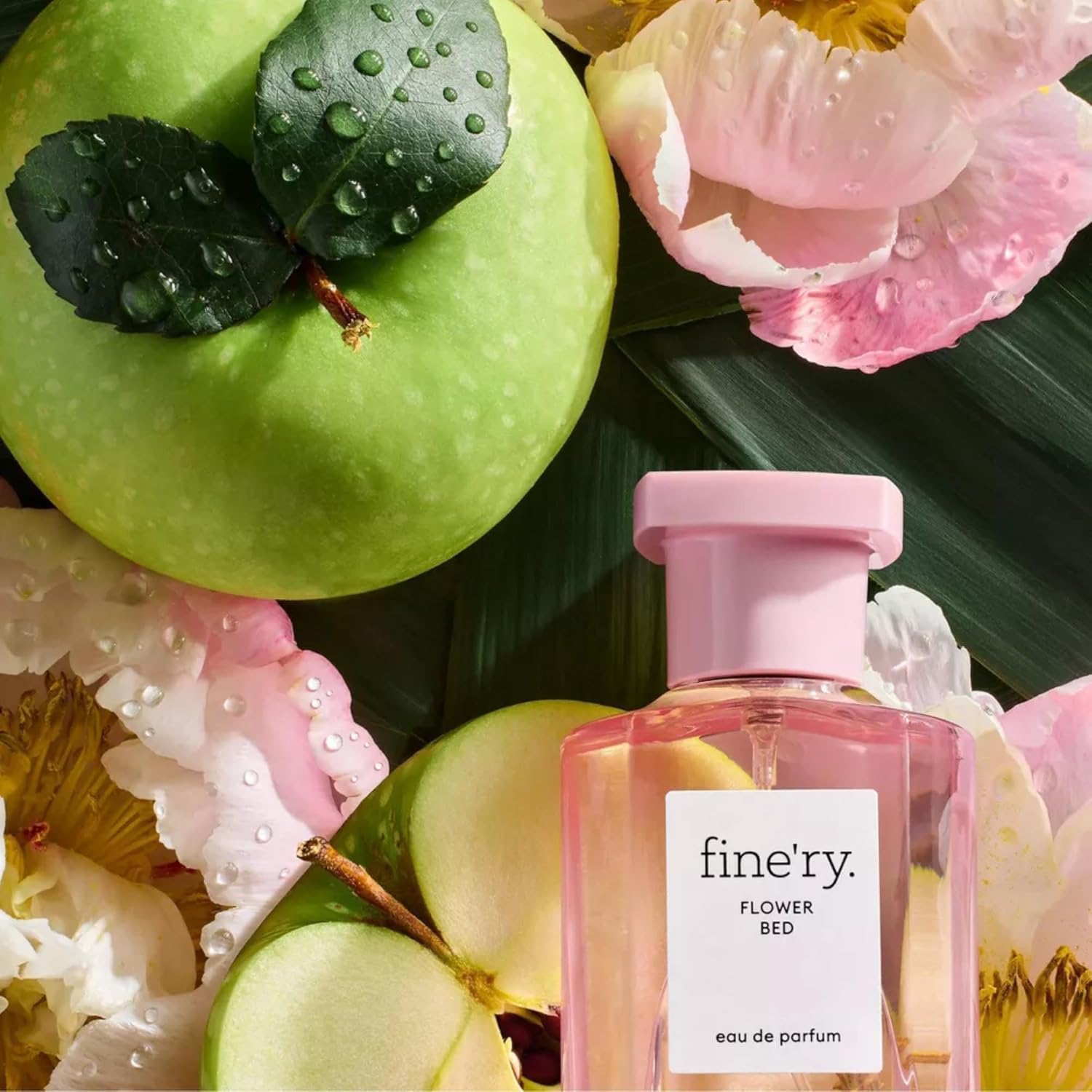 Fine'ry Flower Bed Peony Apple Eau de Parfum - Long-Lasting Perfume for Women - Lush Peony, Green Apple & Blooming Jasmine - Floral, Fresh, Full Size Hair & Body Fragrance, Gift for Her (60mL) - Image 5