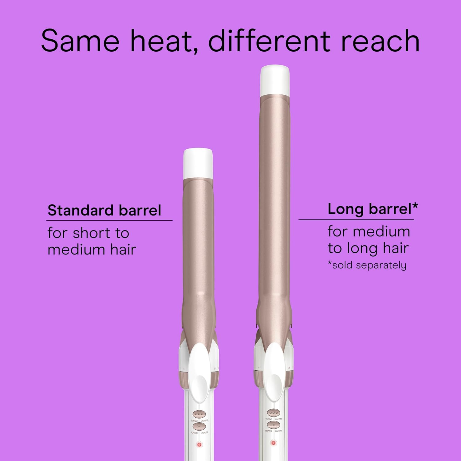 Conair Double Ceramic 1-Inch Curling Iron, 1-Inch Barrel Creates Classic Curls, Hair Curler for Use on Short, Medium, & Long Hair, White/Rose Gold - Image 3