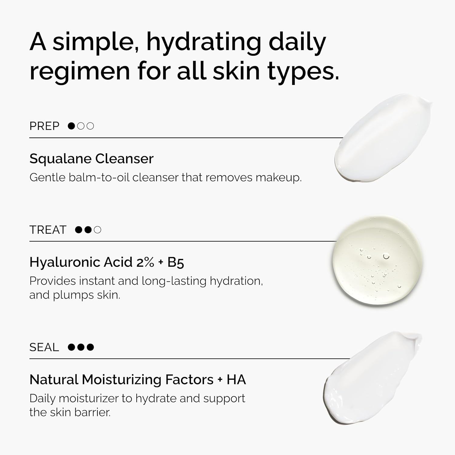 The Ordinary The Daily Set, Daily Skincare Routine with Squalane Cleanser, Hyaluronic Acid 2% + B5, and Natural Moisturizing Factors + HA | Skin Care Set - Image 4