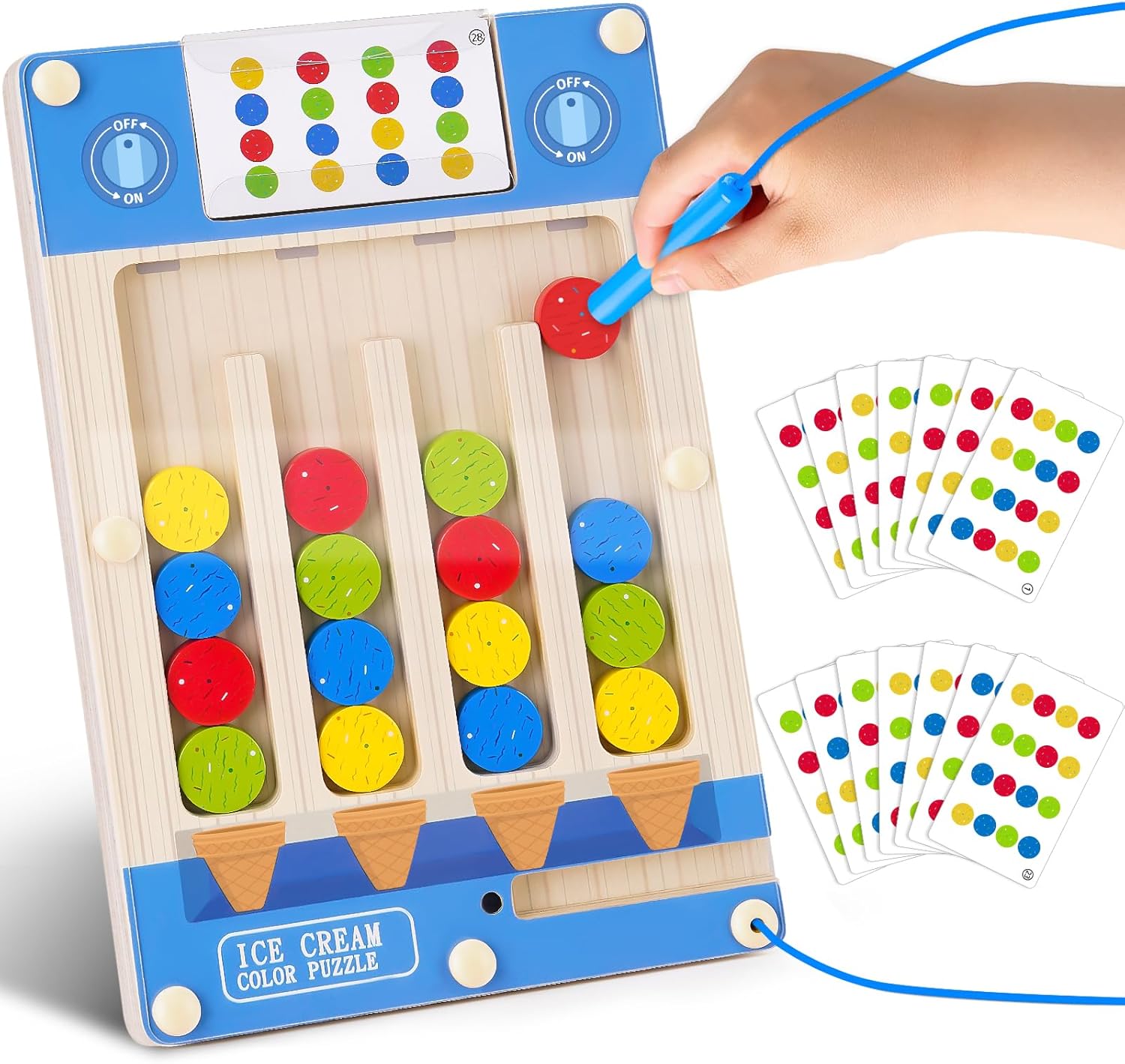 Montessori Wooden Sensory Autism Toys: 4 5 6 Year Old Girl Boy Birthday Gifts | Toys for 4-5-6-7 Year Old Boys Girls, Magnetic Puzzles for Kids Ages 4-7, Preschool Educational Learning Autistic Toy