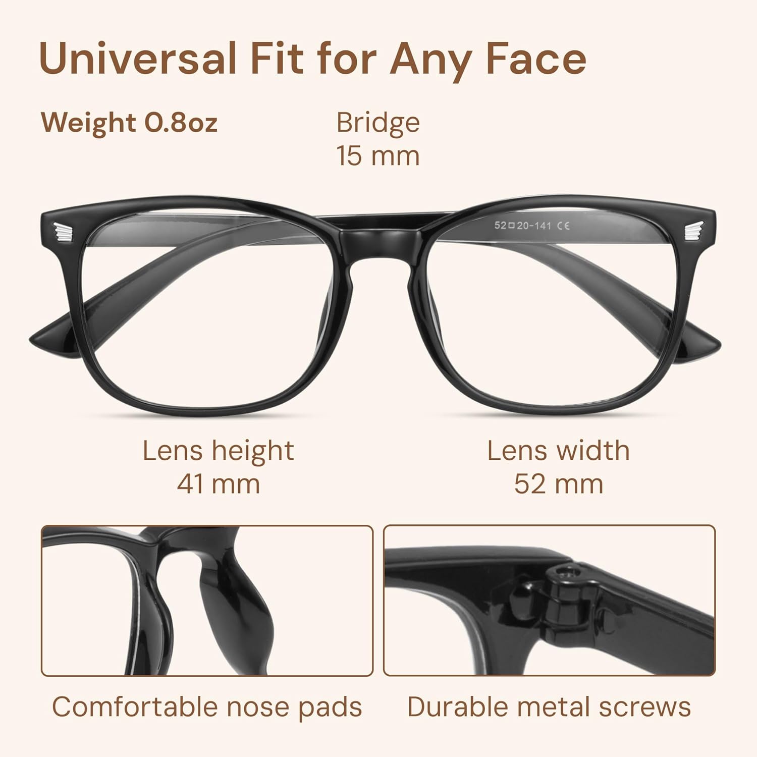 Gaoye Stylish Eyewear Frame Accessories - Blue Light Glasses for Woman - Computer Glasses for Blue Light Blocking - Image 5