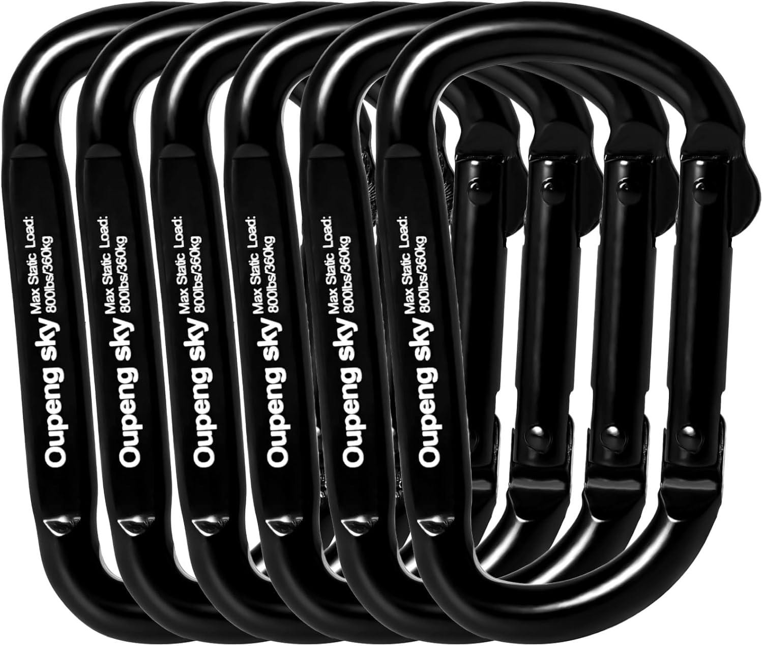 Carabiner Clip – Heavy Duty Carabiners 800lbs-13KN (2922 lbs) Carabeaner D Ring Shape,Key Chain Clip Hook,Keychain Clip,Multipurpose for Camping, Hiking,Backpacking or Other Outdoor Activities. Carabiner Clip – Heavy Duty Carabiners 800lbs-13KN (2922 lbs) Carabeaner D Ring Shape,Key Chain Clip Hook,Keychain Clip,Multipurpose for Camping, Hiking,Backpacking or Other Outdoor Activities.