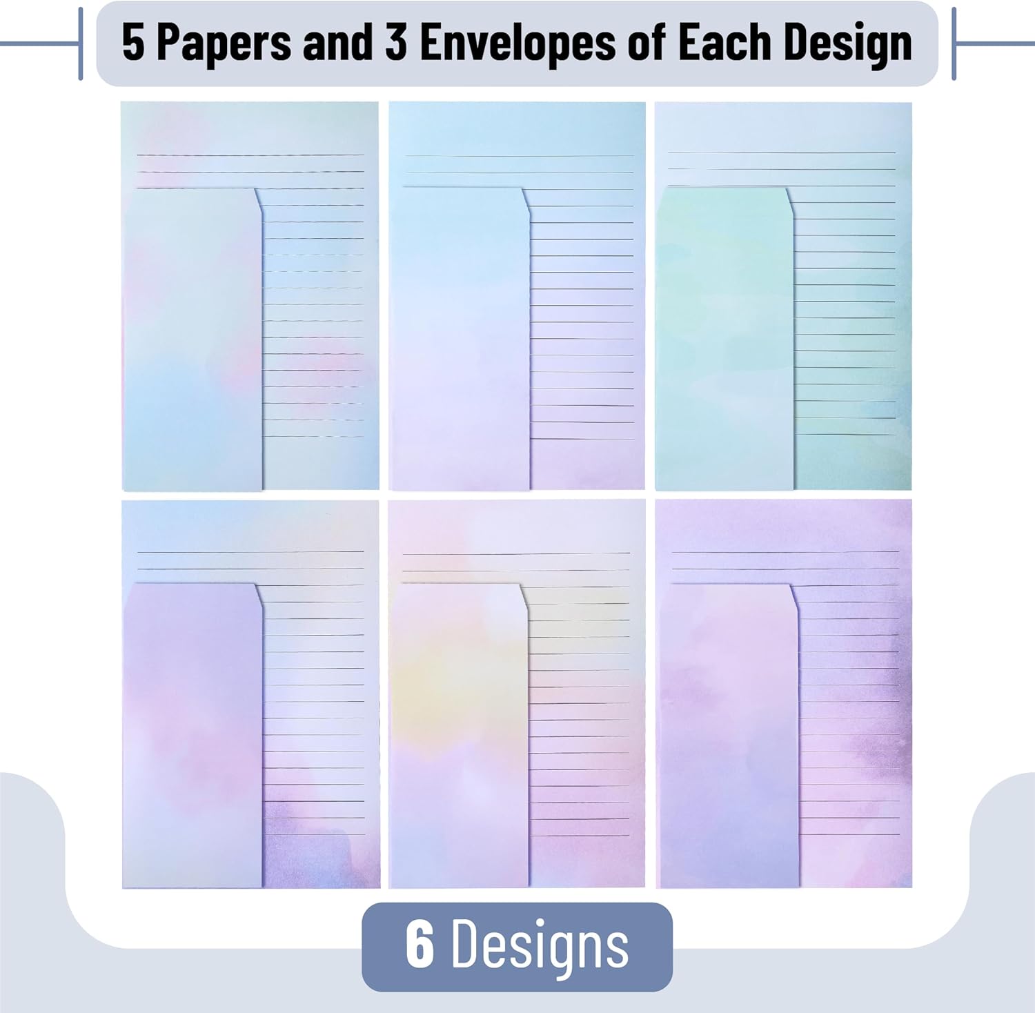 Mr. Pen- Stationery Writing Paper Set with Envelopes, 8.18" x 5.5", 30 Letter Sheets & 18 Envelopes, Smooth Printable Letter Paper for Handwritten Notes, Personal Letters, Invitations, Office & Home - Image 3