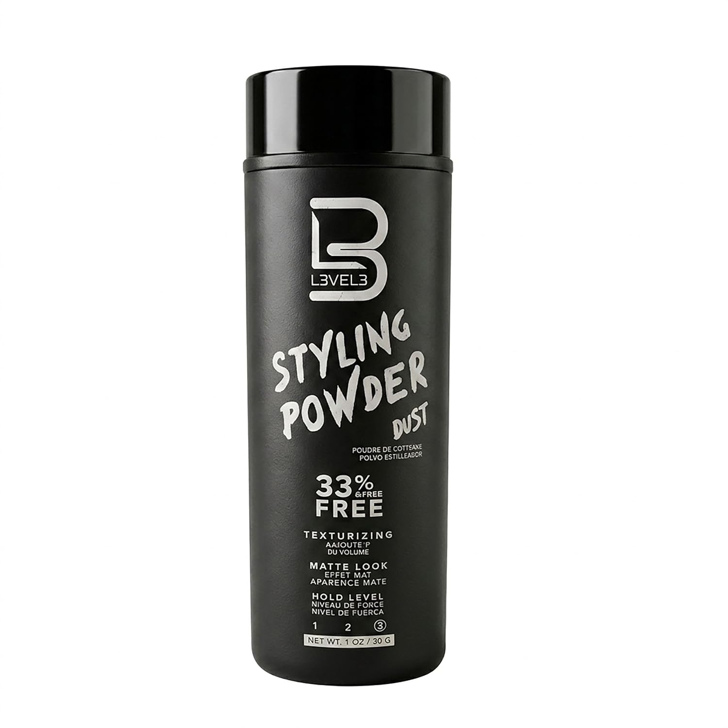 L3 Level 3 Styling Powder - Natural Look Mens Powder - Easy to Apply with No Oil or Greasy Residue (Small - 30 Grams)